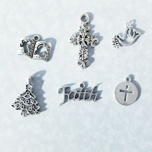 Faith Themed Set of Charms (6 Charms in a Set)